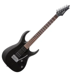 Cort X100 6-String Electric Guitar - Open Pore Black / BUNDLE